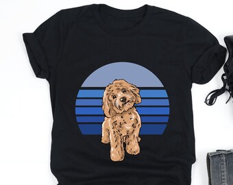 Cockapoo Blue Retro Shirt, Cockapoo Shirt, Cockapoo Dog, Dog Lover Shirt, Cockapoo Gifts, Dog Owner Gift,V-Neck, Tank Top,Sweatshirt, Hoodie