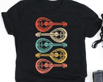Retro Bouzouki Instrument Shirt, Bouzouki Shirt, Bouzouki Player Shirt, Bouzouki Musician Gift, V-Neck, Tank Top, Sweatshirt, Hoodie