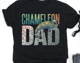Chameleon Dad Shirt, Chameleon Lover Shirt, Chameleon Lover Gift, V-Neck, Tank Top, Sweatshirt, Hoodie