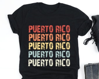 Retro Puerto Rico Shirt, Puerto Rico Shirt, Puerto Rico Gifts, Puerto Rican Shirt, Boricua, Puerto Rican Gift, Tank Top, Sweatshirt, Hoodie