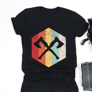 Axe Throwing Hexagon Shirt, Axe Throwing Shirt, Axe Thrower, Throwing Axe, Axe Throwing Gift, V-Neck, Tank Top, Sweatshirt, Hoodie
