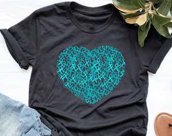 Dysautonomia Ribbon Heart Shirt, Dysautonomia Shirt, Dysautonomia Awareness, Patient Support Gift, V-Neck, Tank Top, Sweatshirt, Hoodie