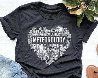Meteorology Heart Shirt, Meteorology Shirt, Meteorology Gift, Meteorologist Shirt, Meteorologist Gift, V-Neck, Tank Top, Sweatshirt, Hoodie