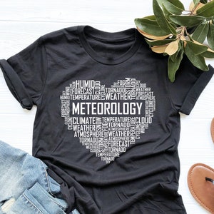 Meteorology Heart Shirt, Meteorology Shirt, Meteorology Gift, Meteorologist Shirt, Meteorologist Gift, V-Neck, Tank Top, Sweatshirt, Hoodie