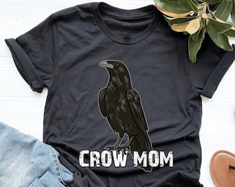 Crow Mom Shirt, Crow Shirt, Raven Shirt, Crow Lover Shirt, Crow Mom, Crow Lover Gift, Crow Raven Gifts, V-Neck, Tank Top, Sweatshirt, Hoodie