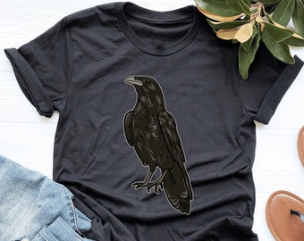 Crow Shirt, Crow Lover Gift, V-Neck, Tank Top, Sweatshirt, Hoodie