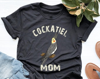 Cockatiel Mom Shirt, Cockatiel Shirt, Cockatiel Lover Gift, Womens Shirt, V-Neck, Tank Top, Sweatshirt, Hoodie