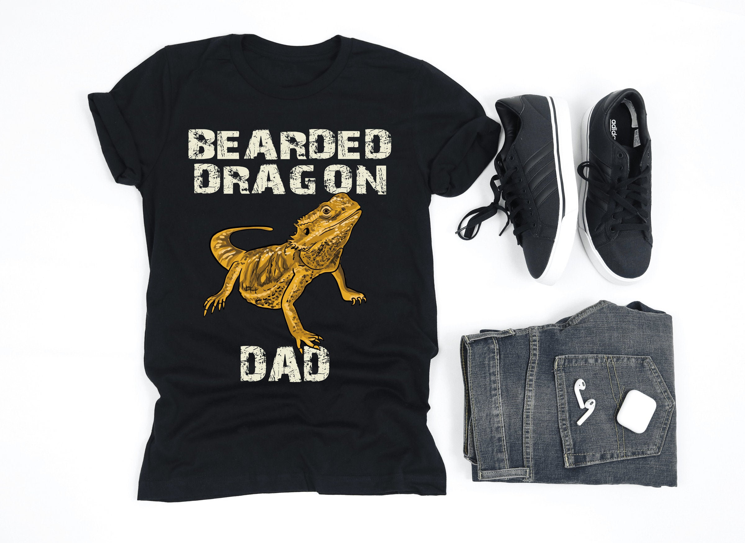 Bearded dragon dad shirt Clearance