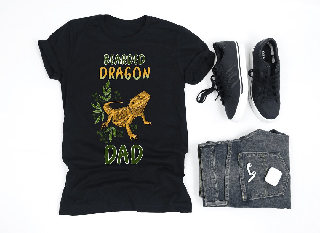 Proud Beardie Dad Bearded Dragon T-Shirt