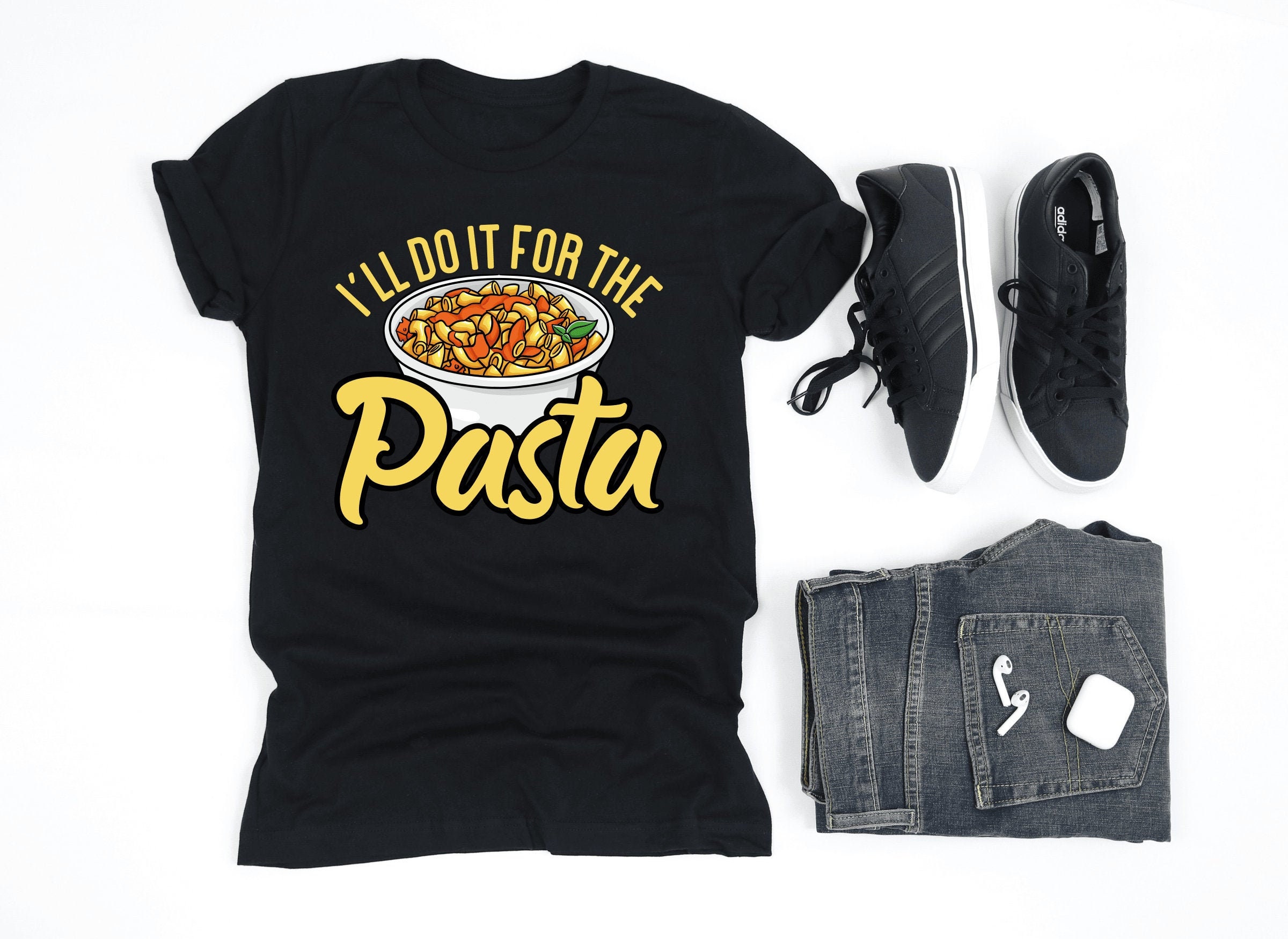 I'll Do It For The Pasta Shirt Pasta Lover Gift VNeck Etsy