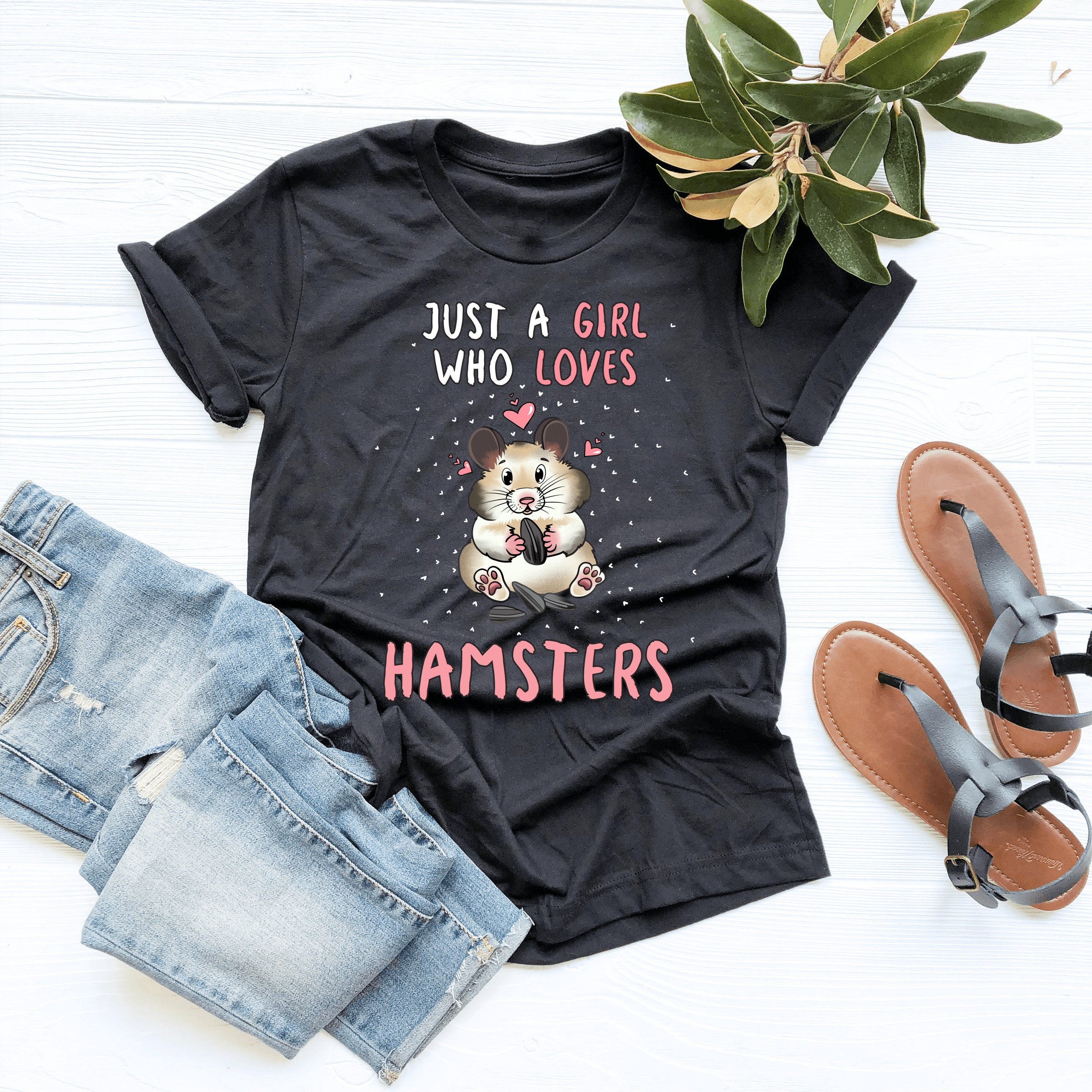 Discover Just A Girl Who Loves Hamsters Shirt, Hamster Shirt