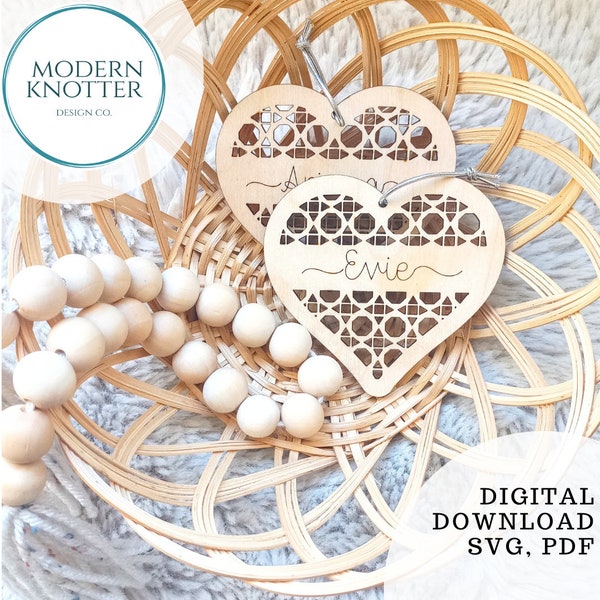 Rattan Hearts Pattern 6 façons Bundle (FILE uniquement, pas de produit physique)