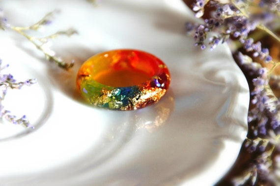 7 Colores Siete Arcoíris Europa Y Estados Unidos Anillo De 7 Colores Siete Arcoíris Europa Y Estados Unidos Anillo De