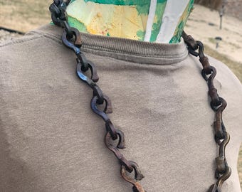 Crafted Forged Metal Necklace