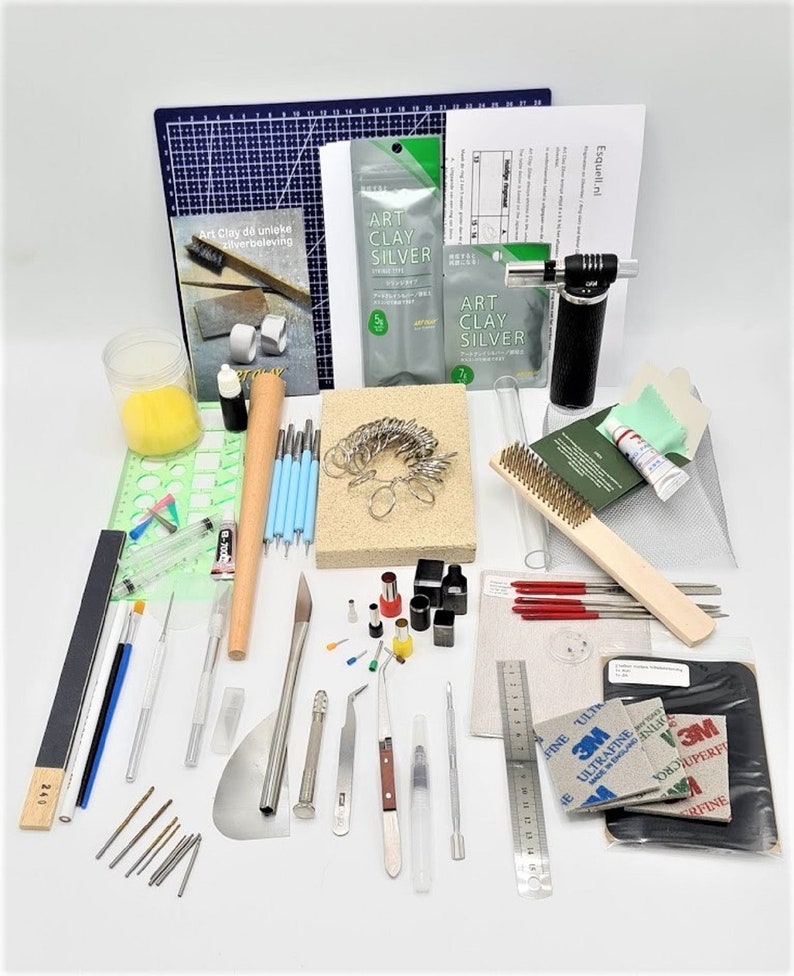 Metal Clay STARTERSKIT XXL Silver Clay Starter Pack very Etsy