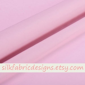 Solid Another Pink 100% Silk Crepe de Chine Fabric Width 140cm/44 inch 16 momme