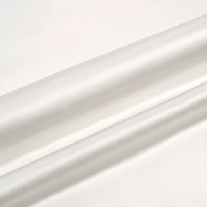 Solid White 100% Stretch Silk Satin Lining Fabric By the Yard 16m/m Solid Lining Cloth