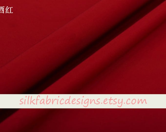 Red Orange Silk Crepe de Chine Fabric main image 1