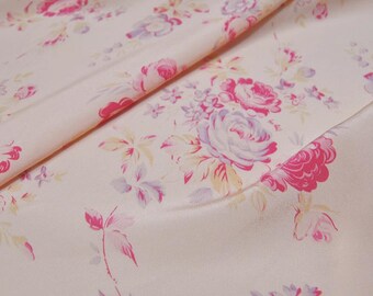 Tela crepé de China de seda con estampado floral de 19 momme cortada a medida