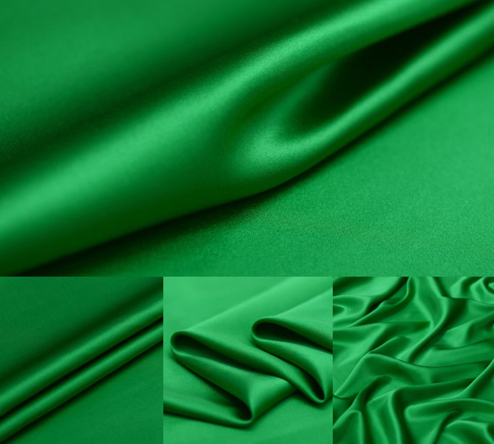 Solid Dark Green 100 Stretch Silk Satin Lining Fabric by the Etsy