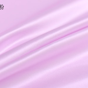 Solid Light Purple 100% Stretch Silk Satin Lining Fabric By the Yard 16m/m Solid Lining Cloth