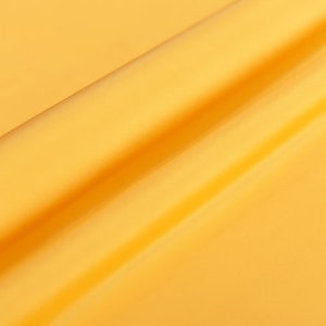 Solid Yellow 100% Stretch Silk Satin Lining Fabric By the Yard 16m/m Solid Lining Cloth