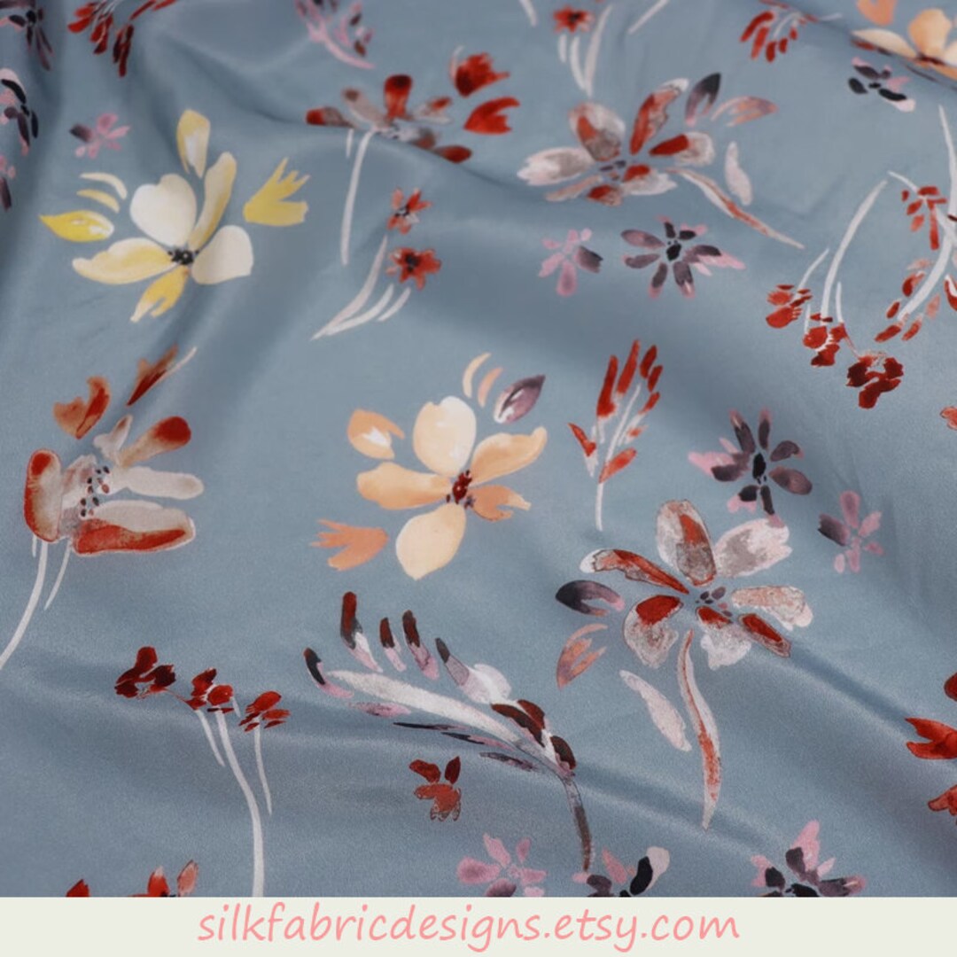 Tessuto Crepe Fiori Etnici ST000672 Per Abbigliamento - Foto 7