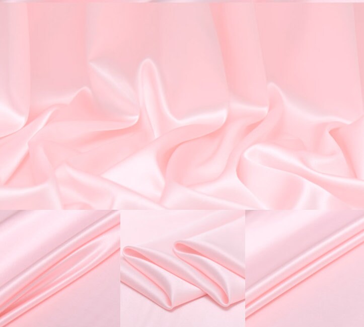 Pink Linbin Light Pink Stretch Silk Satin Lining Fabric - 16mm by the Yard - Etsy