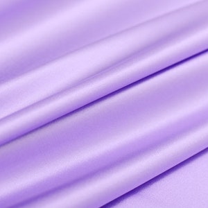 Solid Purple 100% Stretch Silk Satin Lining Fabric By the Yard 16m/m Solid Lining Cloth