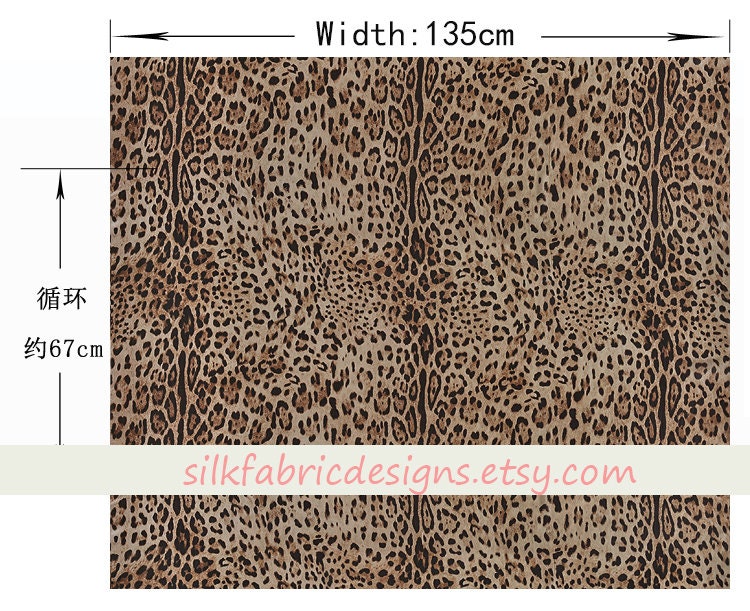 Leopard print chiffon fabric deals