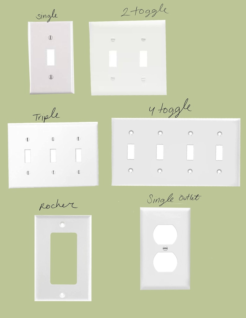 Cottage core big flowers light switch cover/plate for room/home image 4