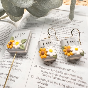 Conjunto de regalo para pareja de girasoles y margaritas de la Biblia JW