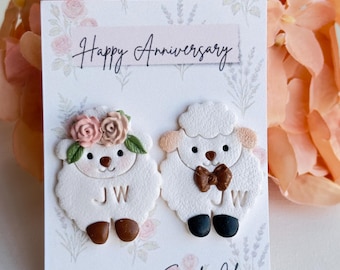 Vintage Anniversary couples pins