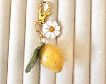 lemon purse charm
