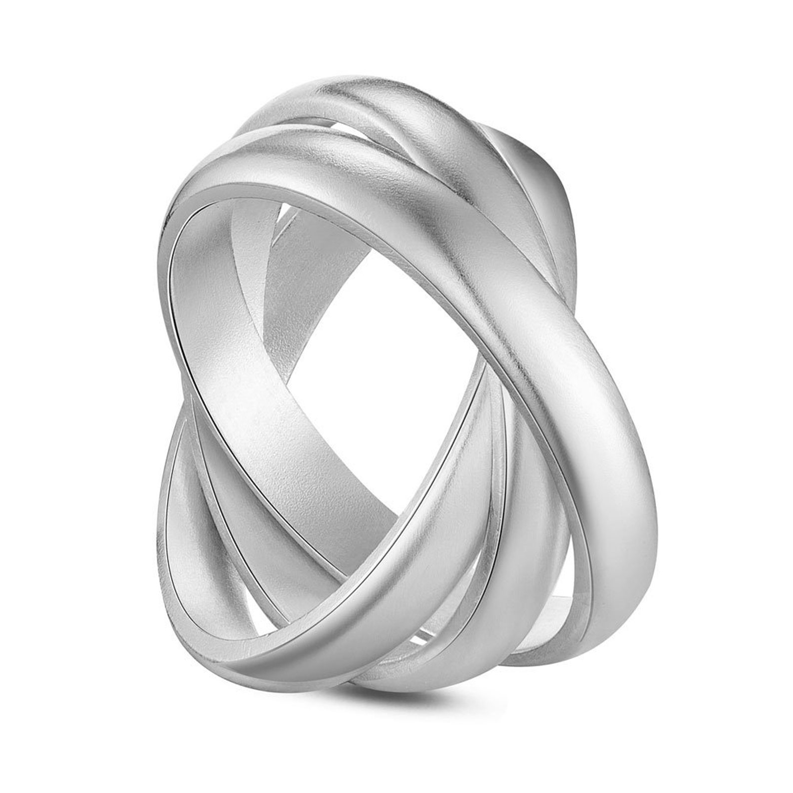 3-fold Ring 925/ Sterling Silver SR002 - Etsy UK