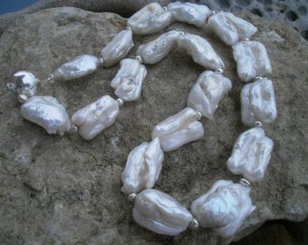 Large freshwater Pearl Necklace #542