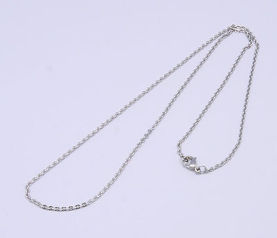 Stainless Steel Link Chain 1 5 Mm 50 Cm Rebates Etsy