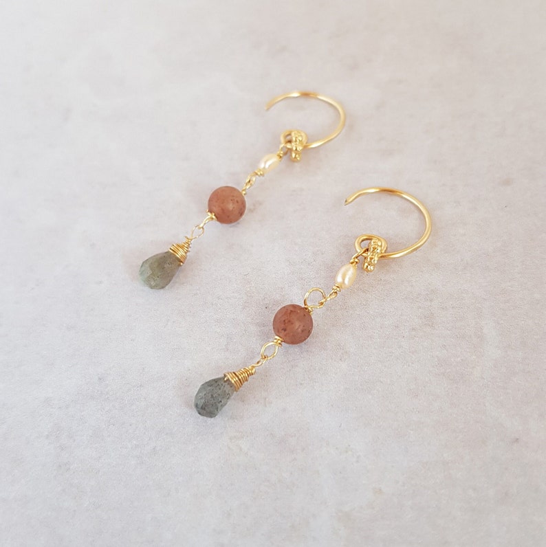 Ashiana Ava Earrings Labradorite main image 0