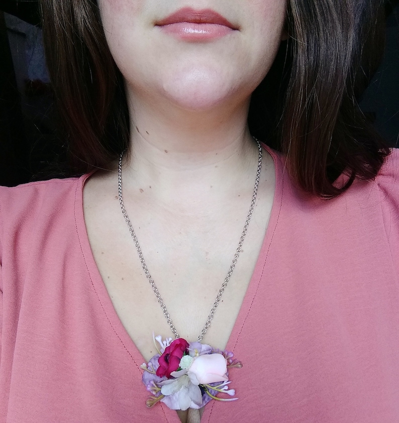 floral gift for her flower fairy jewellery Romantic faerie flower necklace