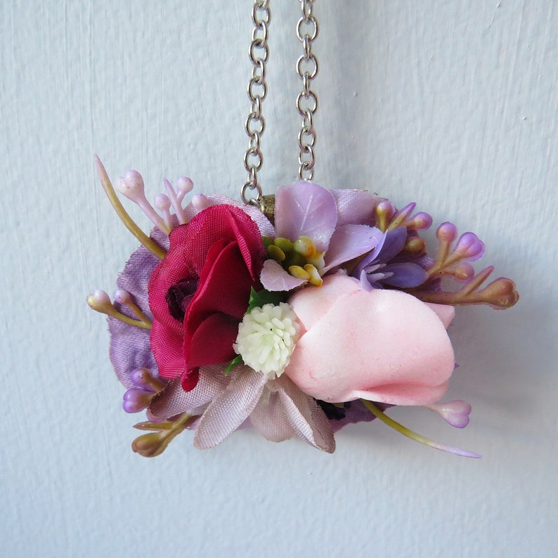 floral gift for her flower fairy jewellery Romantic faerie flower necklace