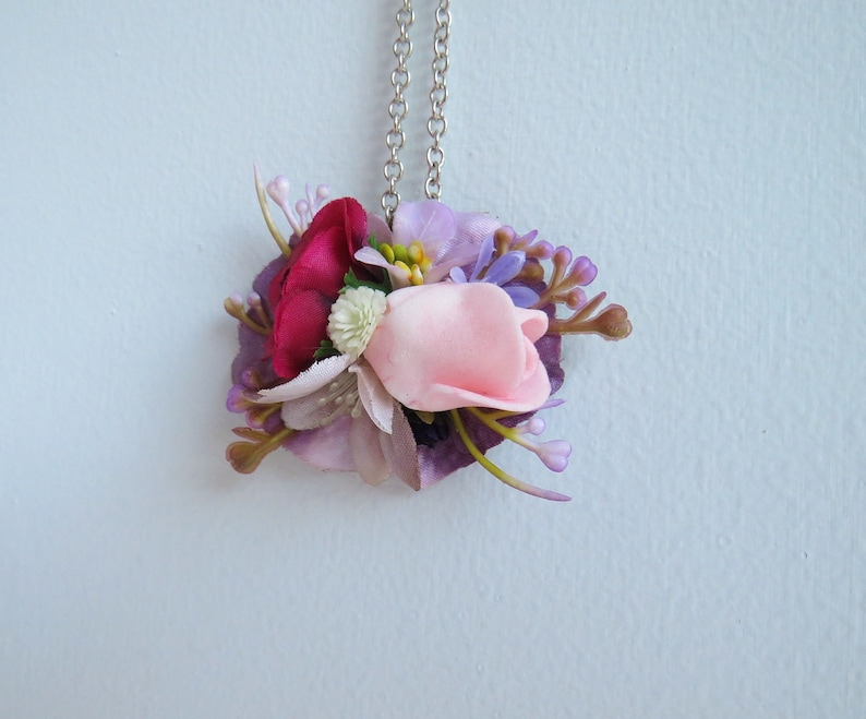 floral gift for her flower fairy jewellery Romantic faerie flower necklace