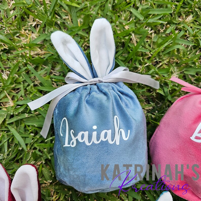 Personalised Easter Gift Bag kids easter gift egg hunt treat image 9