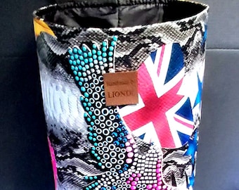 Vegan leather car trash bag, Car Garbage Bag, Reusable Trash Bin, Car Litter Bag, Waterproof car organizer, Car Accessory for woman