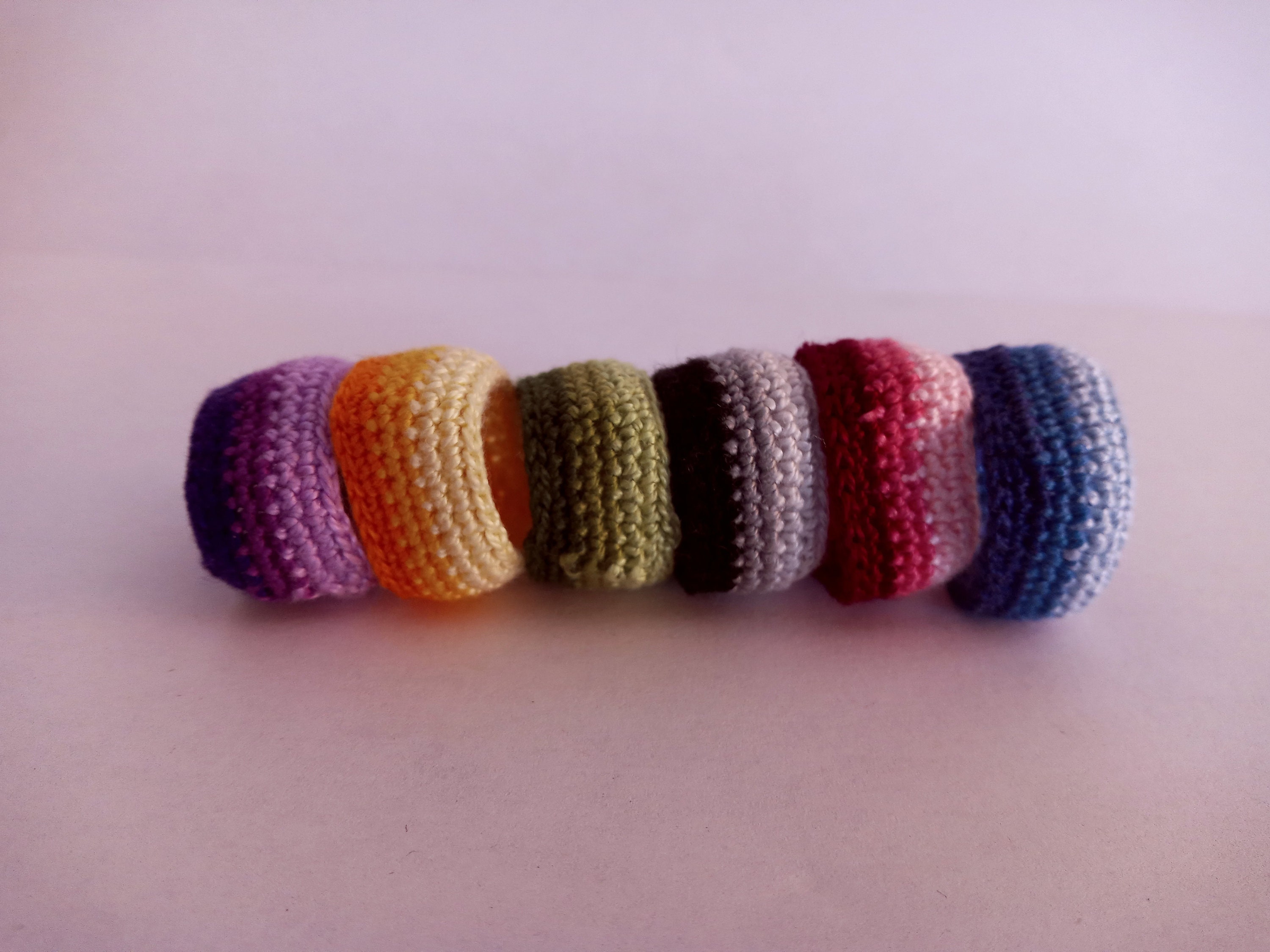 Crochet Rings, Finger Bands, Antiallergenic Rings, Textile Jewelry, Boho  Jewelry, Friendship Rings, Modern Crochet Bands, Minimalist Jewels -   Sweden