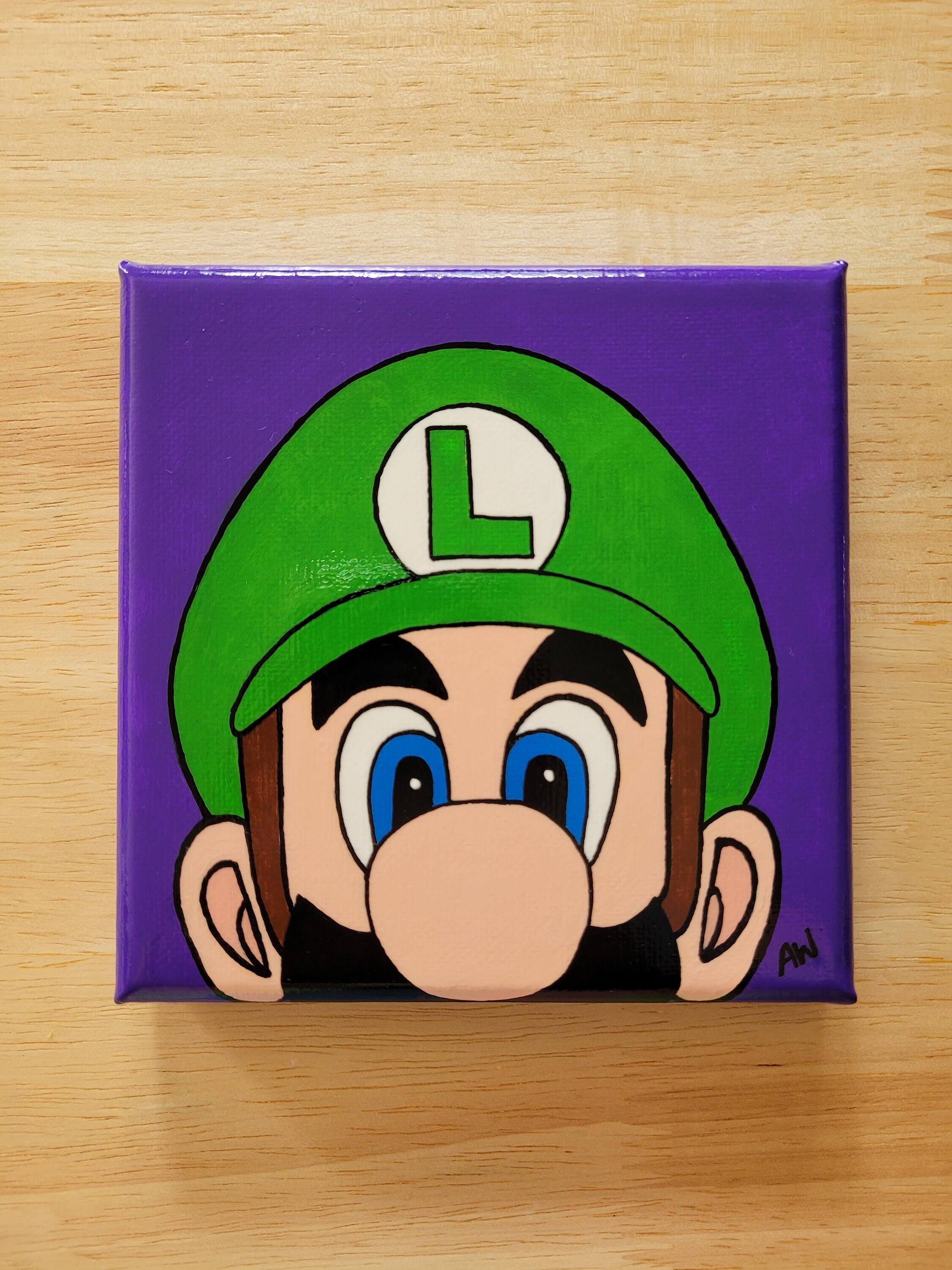 Super Mario Fan Art Luigi Etsy