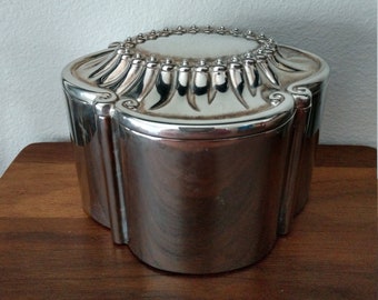 Vintage Silver-Toned Jewelry Box, International Silver Company