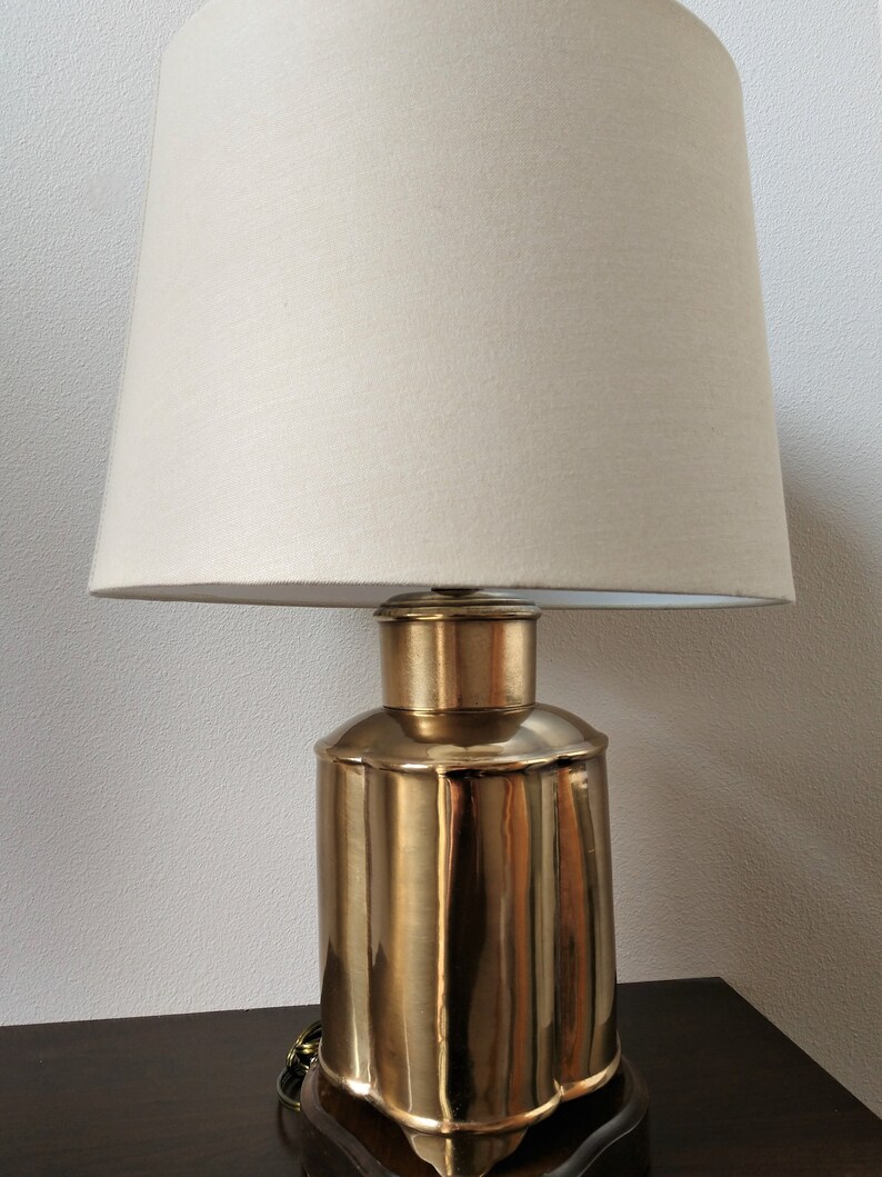Frederick Cooper Quatrefoil Shaped Lamp Vintage Brass Rewired Three-way Socket