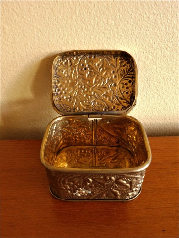 Dresser Box Trinket Box Rose Carving On The Top Live Edge Burl