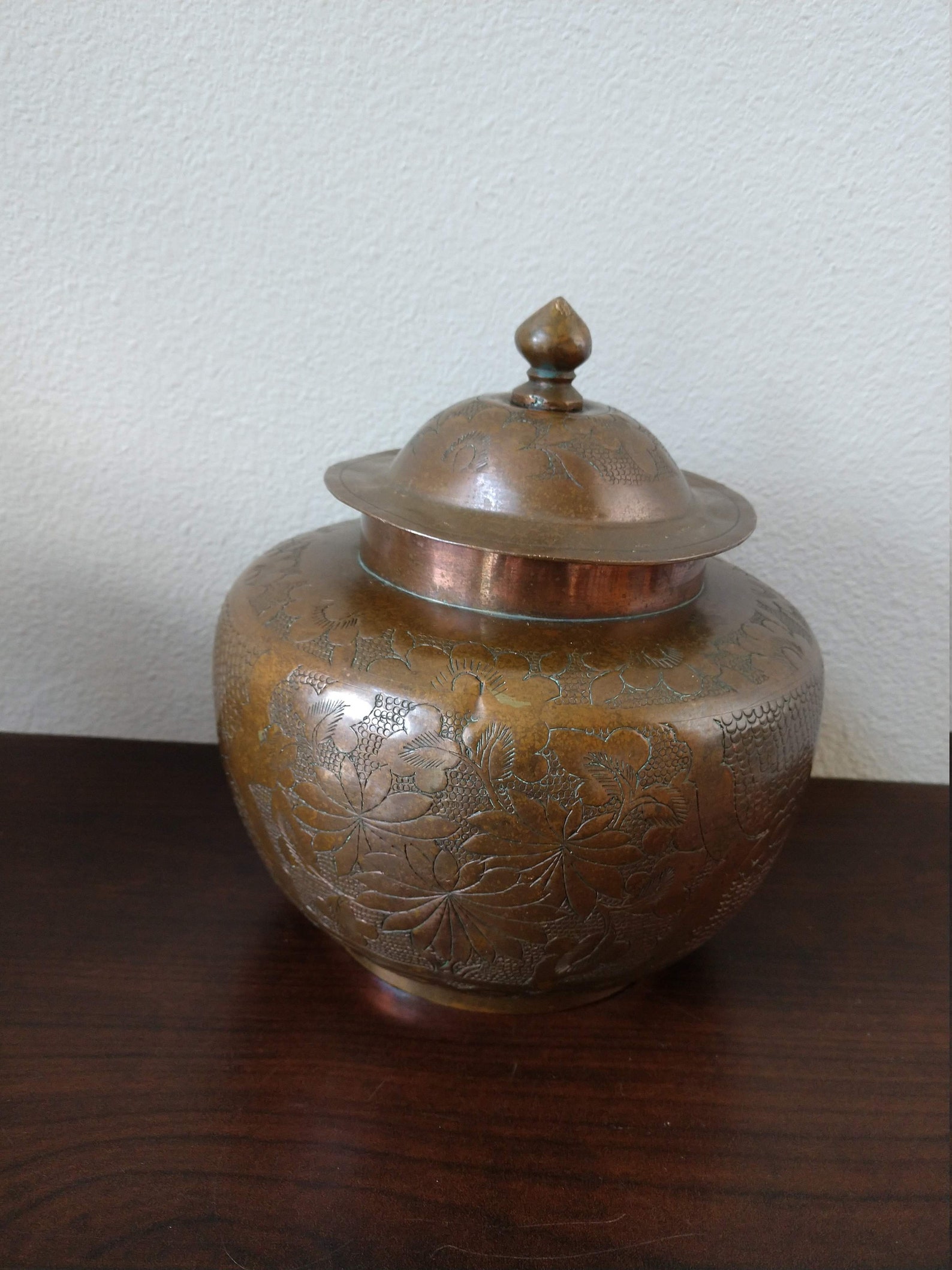 Chased and Engraved Vintage/antique Lidded Tinned Copper Snuff Etsy