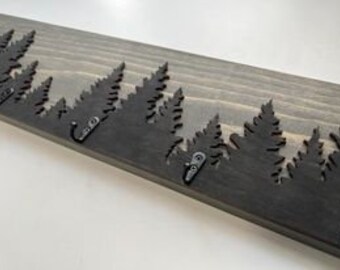 Forest theme coat rack, Woodland storage